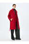 Belted Buttoned Double Breasted Long Stamp Coat - 2