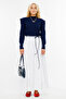 White Skirt - Gather Detailed - 5