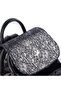 Women's Backpack Double Compartment Sports Bag (23X26X14 cm) Black Krsk Patent Leather - 6
