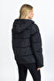 Monica Black down Winter Coat - Black Detachable Fur Hood 15205638 - 3