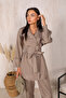 Mink Trench Pants Set 32-2237 - 4