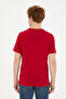 Men's Regular Fit Crew Neck Claret Red Basic T-Shirt 50279620-Vr014 - 5