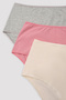 Soft Color 3-Piece High Waist Multicolor Slip Panties - 2