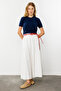 Pleated White Skirt - 3