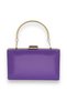 Purple Color Skin Leather Matte Leather Metal Handle Evening Dress Bag Evening Bag Wedding Engagement Henna