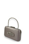 Mink Color Satin Silver Case Silver Stone Handle Evening Dress Evening Bag Portfolio