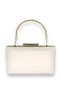 Ecru Crinkled Patent Leather Evening Dress Bag Evening Bag Wedding Engagement Henna Bag