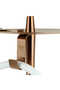 INFINITY NARGİLE - BEYAZ CAM-BRONZ GÖVDE - 4