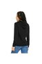 849096 Ess+ Metallic Logo Hoodie Hooded Women's Sweatshirt Black - 2