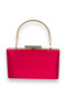 Fuchsia Pink Color Satin Crystal Stone Evening Dress Bag Evening Bag Henna Bridal Bag