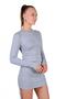 Gray Yan Ruched Corded Fabric Dress 9164m