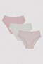 Girl's Flowers Pointel 3-Piece Slip Panties