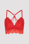 الدانتيل الأحمر Bralet - 6