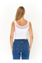 Bambidiba A+ Quality 20575 Lycra Cotton Tulle Detailed Thick Strap Undershirt Jacket Inside and Underwear Undershirt - 4