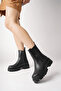 Black Skin Elastic Thick Sole - 4