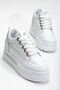 Granes Women's White Hidden Heel Sneakers - 2