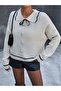 Women's Bow Detail Knit Sweater - 3