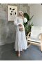 Women's Textured Belly Lined Fisto Long Tesetural Dress - 2