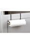 Cabinet Door Paper Towel Rack Black, Chrome Hanger Paper Towel Holder, Chrome Bathroom and Kitchen Towel - 4
