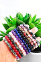 Green Agate Stone Bracelet Agate Bracelet Flexible Fishing Line Fits Any Wrist Natural Stone Bracelet - 3