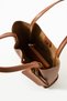 Women's Hand and Shoulder Bag with Tan Snap Fasten Faux Leather Wallet and Makeup Bag L:25 E:38 W:15 cm - 4