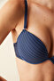 حمالة صدر Wombra Essentials Push Up مدعومة باللون الأزرق الداكن - 3