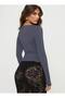 Low-Cut Blouse with Side Tie Detail - 2