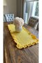 Aura Cotton Stain-Resistant Vintage Full Ruffle Yellow Runner - 6