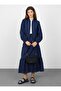 Navy Blue Embroidery Detailed Bomber Jacket - Benin - 2