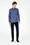 Men's Blue Long Sleeve Shirt 50292418 -Vr212 - 4