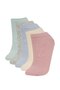 Women's 5-Piece Cotton Booties Socks C6361Axns