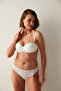 حمالة صدر Angelic Balconette Push Up مدعومة باللون الأبيض - 2