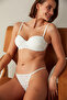 حمالة صدر Angelic Balconette Push Up مدعومة باللون الأبيض