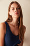 Wool Navy Blue Undershirt