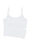 White Colored Girl's Lace 2-Piece Half Undershirt - 3