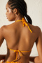 Basic Üçgen Açık Turuncu Bikini Üstü - 5
