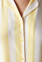 Base Spring Yellow Button Shirt Pants Pajama Set - 4