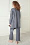 Dark Gray Mama Pregnant Stone Relax Dressing Gown - 2