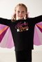 Black Girl's Hocus Pocus Printed Pajama Set - 2