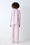 Cotton Dreamy Dried Rose Pink Buttoned Shirt Pants Pajama Set - 5