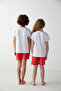 Unisex Children's Pastel Printed Pajama Set - 5