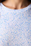 Cotton Alice Pointel Blue Gown Nightgown - 3