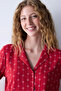Bloom Red Buttoned Shirt Pants Pajama Set - 4
