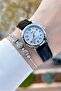 Women's Wristwatch with Dial Metallic Band Black Color 2 Years Warranty - 2