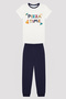 Boy's Galaxy Pizza Multicolor 2-Piece Pajama Set - 2