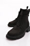 Women's Boots Black Nubuck Genuine Leather 361152453 - 4