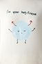 Hug Friend Thermal White T-Shirt Pajama Top - 3