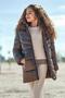Long Girl's Coat - Brown - 2