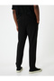 Jogger Sweatpants with Lace Waist Pocket Detail and Ribbon - 4
