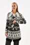 Patterned Cardigan Black - 2